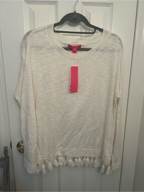 Lilly pulitzer Women's Tassel-Hem Lightweight Sweater